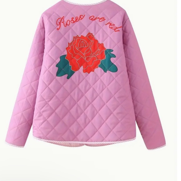 NEW! Boho Roses quilted jacket